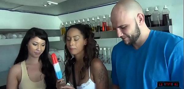  Exotic amateur fucks for money in an ice cream truck
